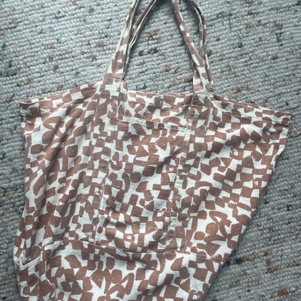 Jenny Pennywood Big sloppy tote in checks-